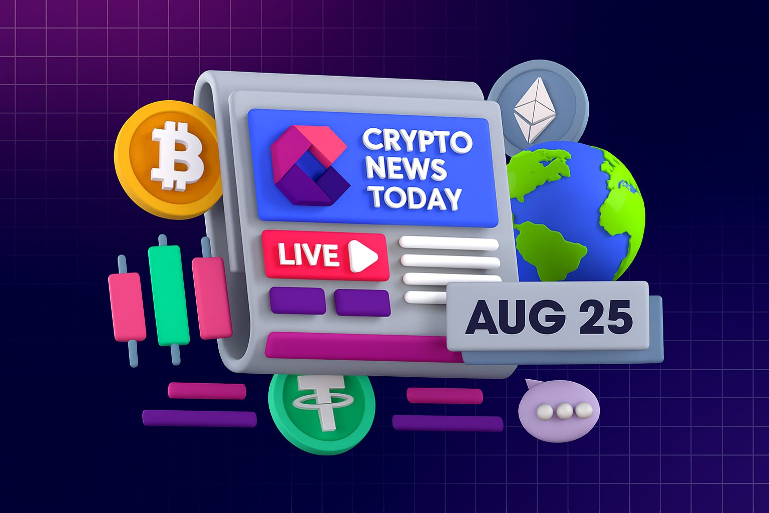 [LIVE] Crypto News Today: Latest Updates for August 25, 2025 – Bitcoin Whale Dumps 24K BTC, Triggers $4K Flash Crash; ETH Briefly Tops $4.9K