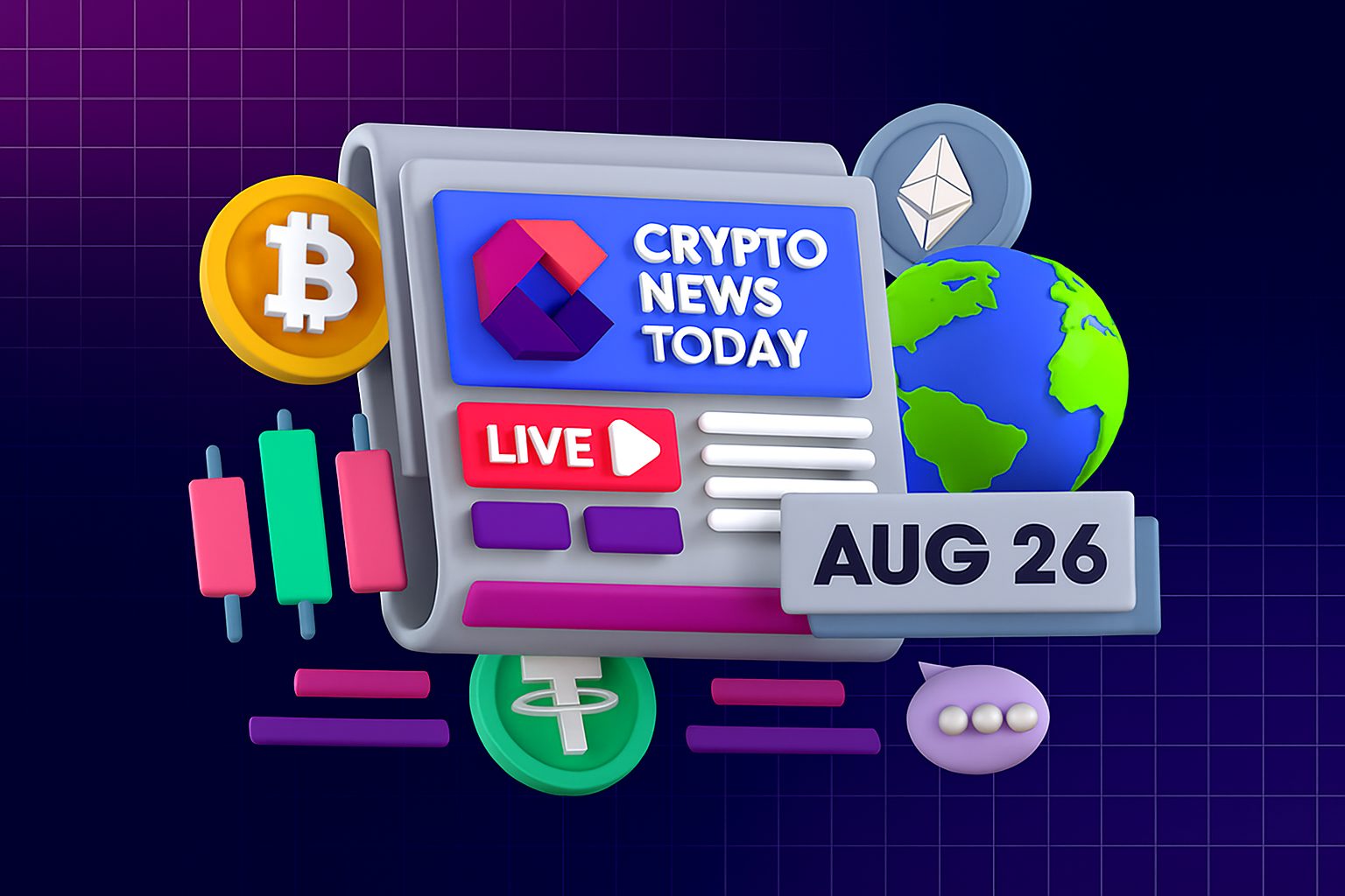 [LIVE] Crypto News Today: Latest Updates for August 26, 2025 – $940M in Crypto Liquidated as Bitcoin Drops Below $110K Amid Macro Pressures
